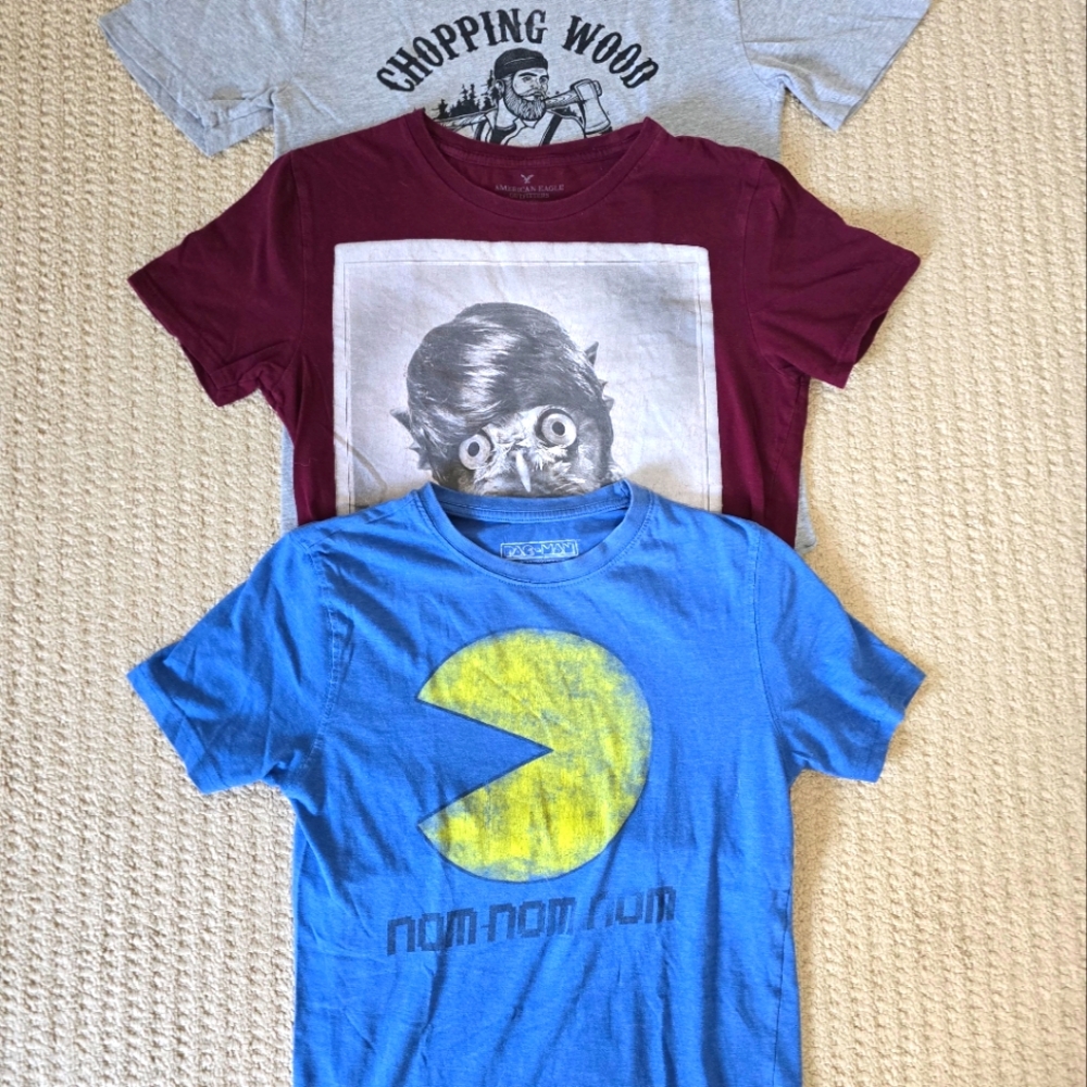 Lot of 3 (youth size small) graphic T-shirts
